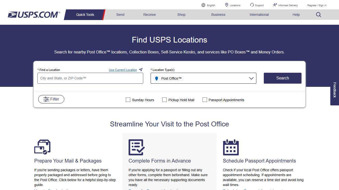 Find USPS Post Offices & Locations Near Me | USPS