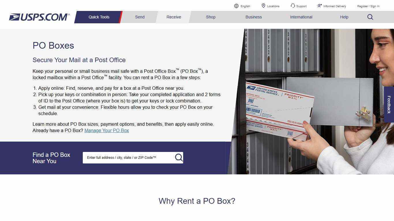 PO Boxes | USPS