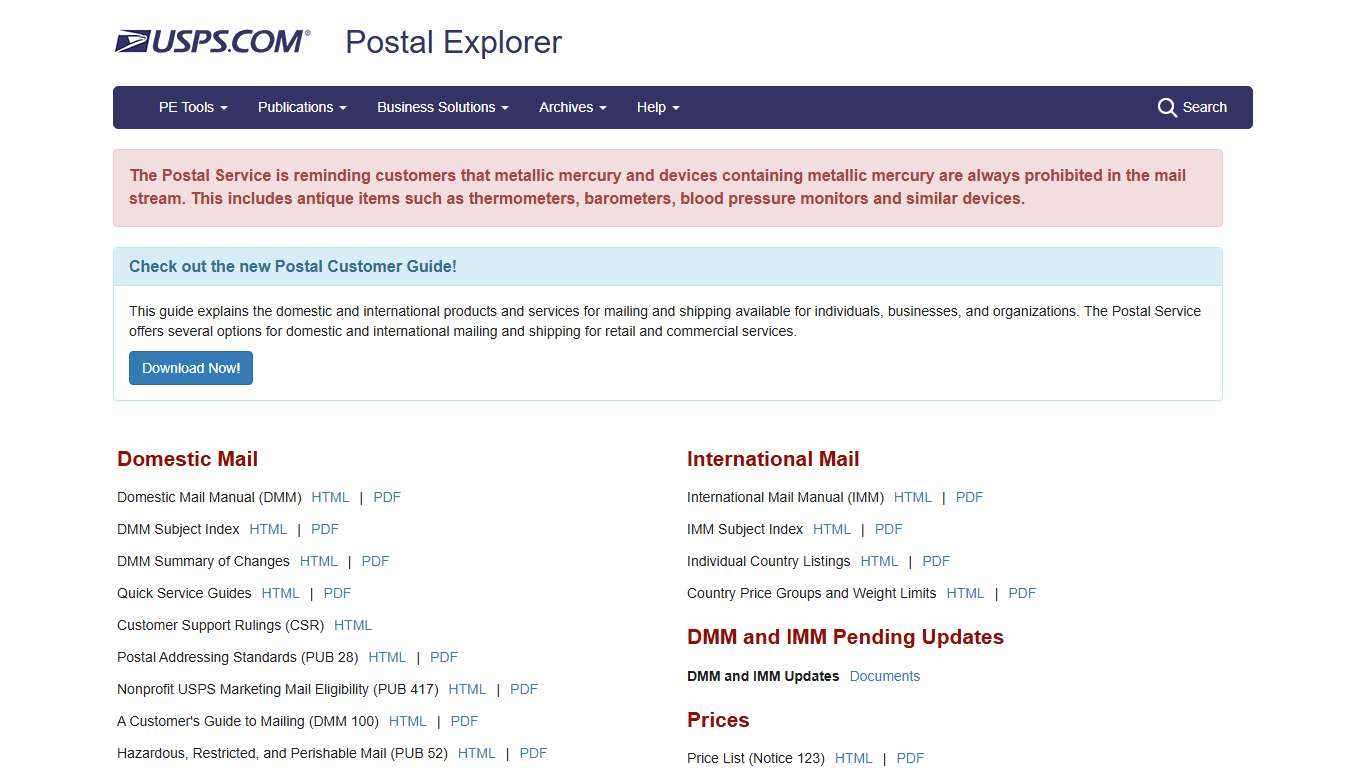 Welcome | Postal Explorer